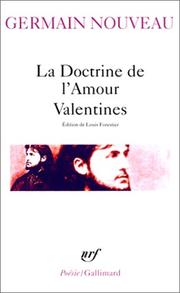 Cover of: La Doctrine de l'amour", "Valentines", "Dixains réalistes