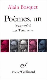 Cover of: Poèmes, un, 1945-1967