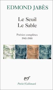 Cover of: Le seuil