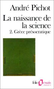 Cover of: La naissance de la science