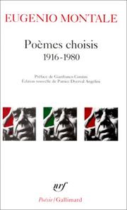 Cover of: Poèmes choisis, 1916-1980