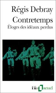 Cover of: Contretemps  by Régis Debray