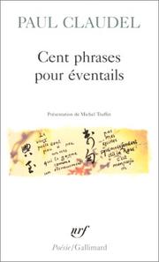 Cover of: Cent Phrases Pour Eventails by Paul Claudel