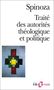 Cover of: Traité des autorités théologique et politique