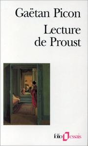 Cover of: Lecture de Proust