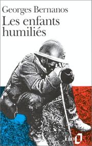 Cover of: Enfants Humilies, Les by Georges Bernanos