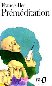 Cover of: Préméditation by Iles