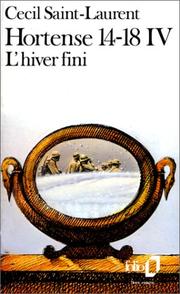 Cover of: Hortense 14-18, tome 4 : L'hiver fini