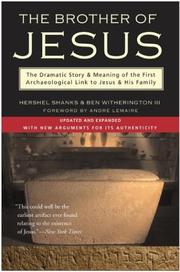 Cover of: The Brother of Jesus by Hershel Shanks, Ben Witherington