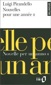 Cover of: Nouvelles pour une anné, novelle per un anno, tome 2 (édition bilingue français/italien)