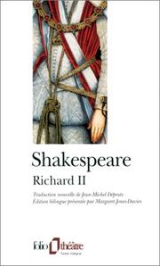 Cover of: La Tragédie du roi Richard II by William Shakespeare