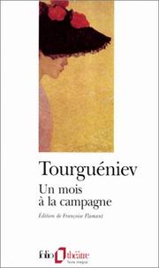 Cover of: Un mois à la campagne