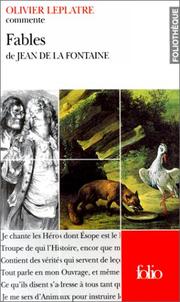 Cover of: Fables de Jean de La Fontaine
