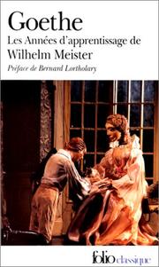 Cover of: Les années d'apprentissage de Wilhelm Meister