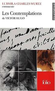 Cover of: Les Contemplationsde Victor Hugo