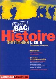Cover of: Histoire : Terminales L, ES, S