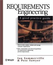 Cover of: Requirements Engineering: A Good Practice Guide