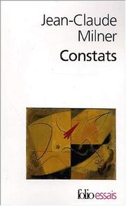 Cover of: Constats by Jean-Claude Milner