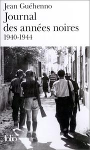 Cover of: Journal des années noires, 1940-1944