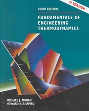 Cover of: Fundamentals of Engineering Thermodynamics, SI Version by Michael J. Moran, Howard N. Shapiro