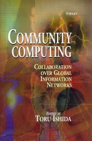 Cover of: Community computing by edited by Toru Ishida.