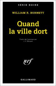 Cover of: Quand la ville dort by Burnett