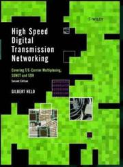 Cover of: High Speed Digital Transmission Networking | Gilbert Held