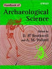 Cover of: Handbook of archaeological sciences by edited by D.R. Brothwell and A.M. Pollard.