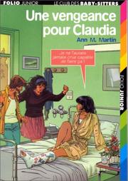 Cover of: Une vengeance pour Claudia by Ann M. Martin