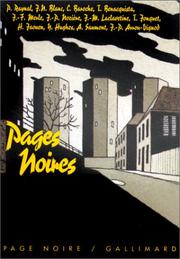 Cover of: Pages noires