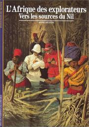 Cover of: L'Afrique des explorateurs by Anne Hugon