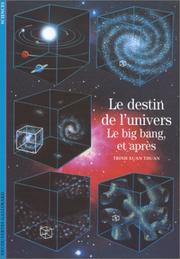 Cover of: Le Destin de l'univers  by Trinh Xuan Thuan