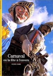 Cover of: Carnaval ou La Fête à l'envers by Fabre Daniel