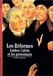 Cover of: Les Réformes  by Olivier Christin