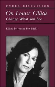 Cover of: On Louise Gluck by Joanne Diehl