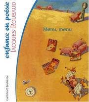 Cover of: Menu, menu