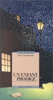 Cover of: Un enfant prodige