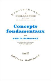 Cover of: Concepts fondamentaux
