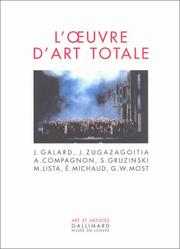 Cover of: L'Oeuvre d'art totale