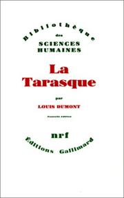 Cover of: La Tarasque by Louis Dumont