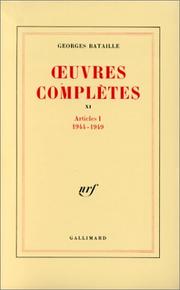 Oeuvres complètes, tome 11 by Georges Bataille