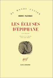 Cover of: Les écluses d'Epiphane