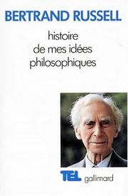 Cover of: Histoire de mes idees philosophiques by Russell B