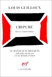 Cover of: Cripure Piece En Trois Parties