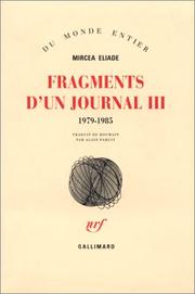 Cover of: Fragments d'un journal III