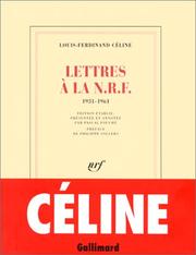 Cover of: Lettres à la N.R.F., 1931-1961