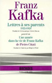 Cover of: Lettres à ses parents, 1922-1924