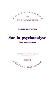 Cover of: Sur la psychanalyse