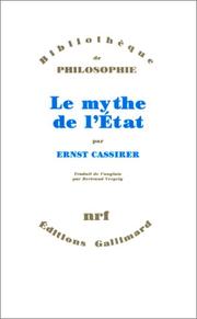 Cover of: Le mythe de l'Etat