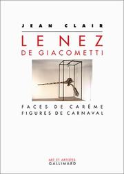 Cover of: Le Nez de Giacometti  by Jean Clair
